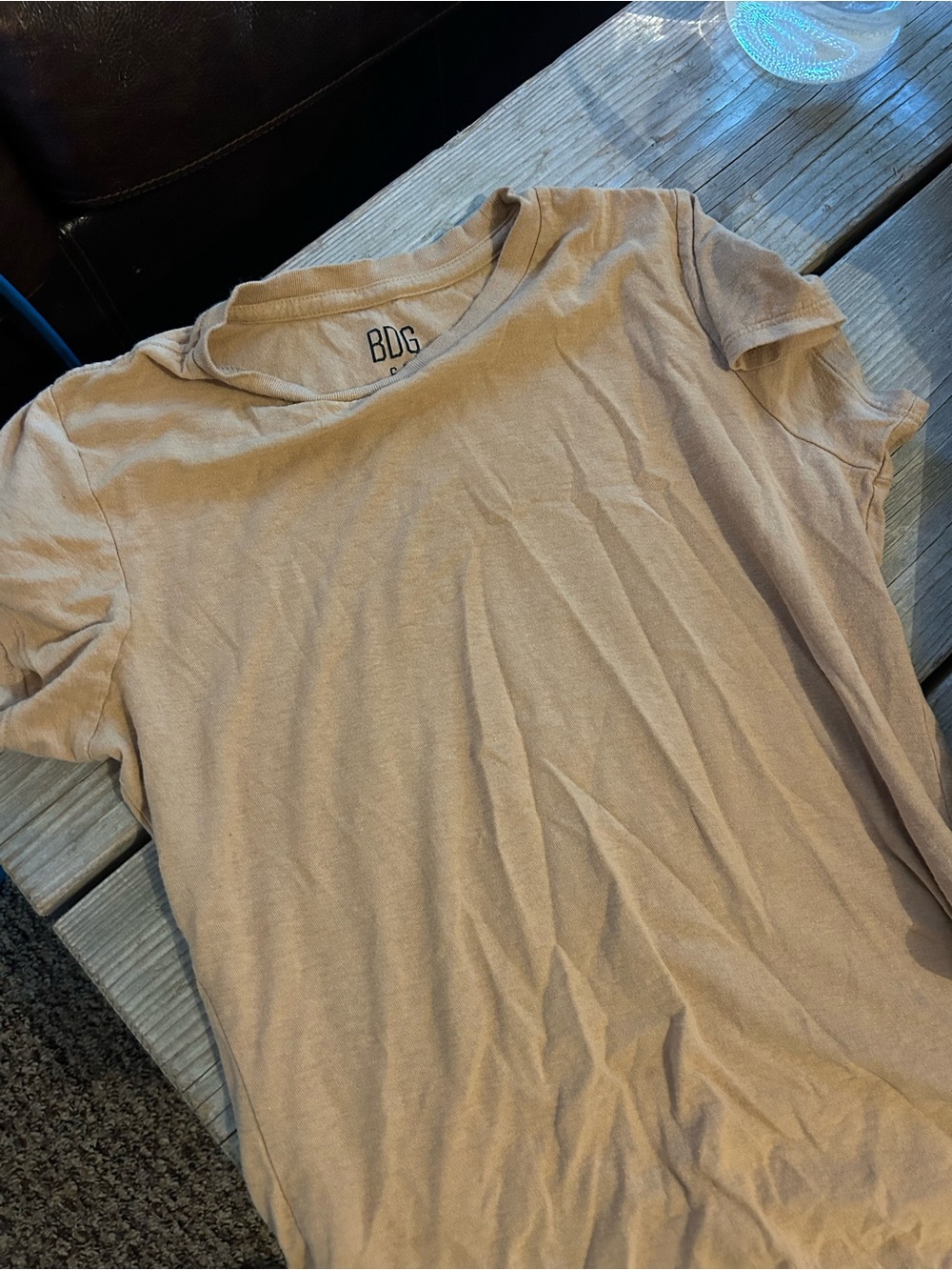 BDG women’s Crew Neck T-Shirt in Light Beige